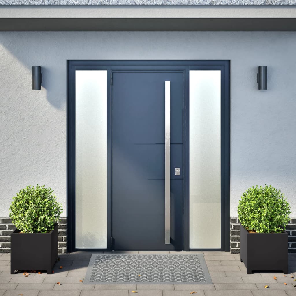 Fioriere da Giardino 2 pz Nere 40x40x40 cm in Acciaio - homemem39