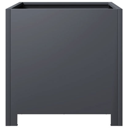 Fioriera da Giardino Antracite 40x40x40 cm in Acciaio - homemem39