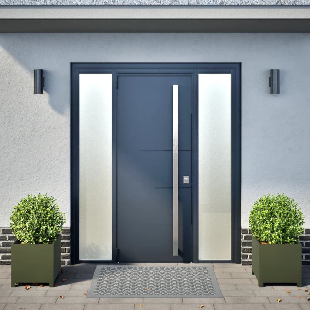 Fioriere da Giardino 2 pz Verde Oliva 40x40x40 cm in Acciaio - homemem39