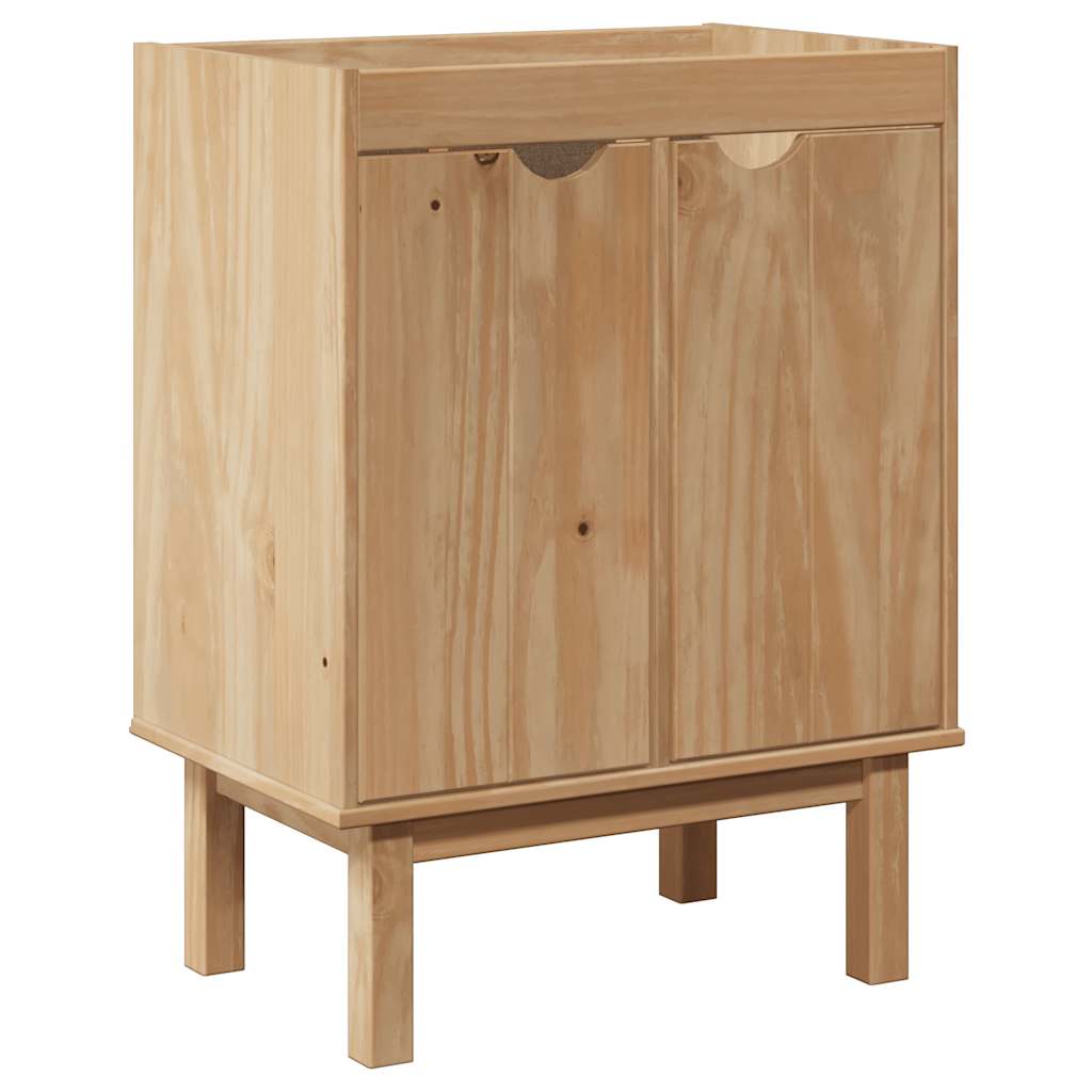 Mobile da Bagno OTTA 59x40x80 cm in Legno Massello di Pino | homemem39