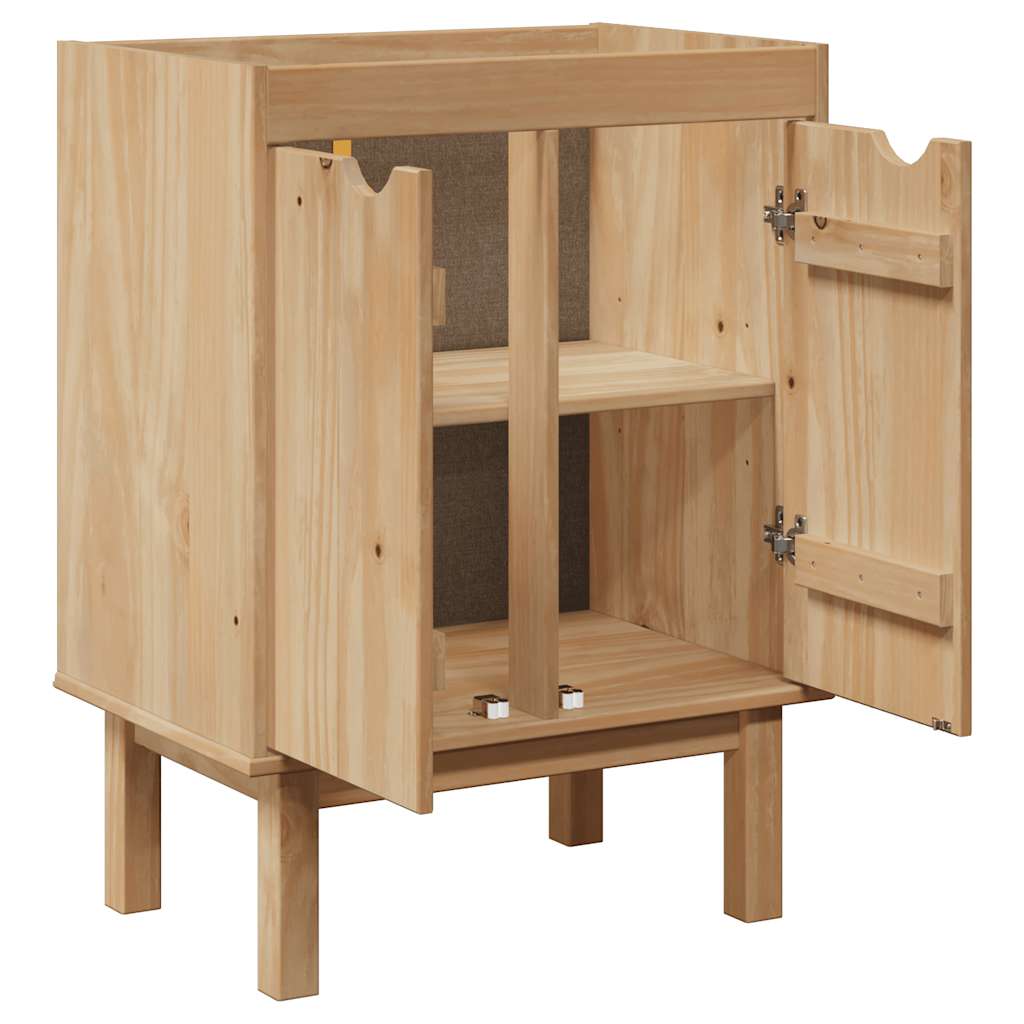 Mobile da Bagno OTTA 59x40x80 cm in Legno Massello di Pino | homemem39