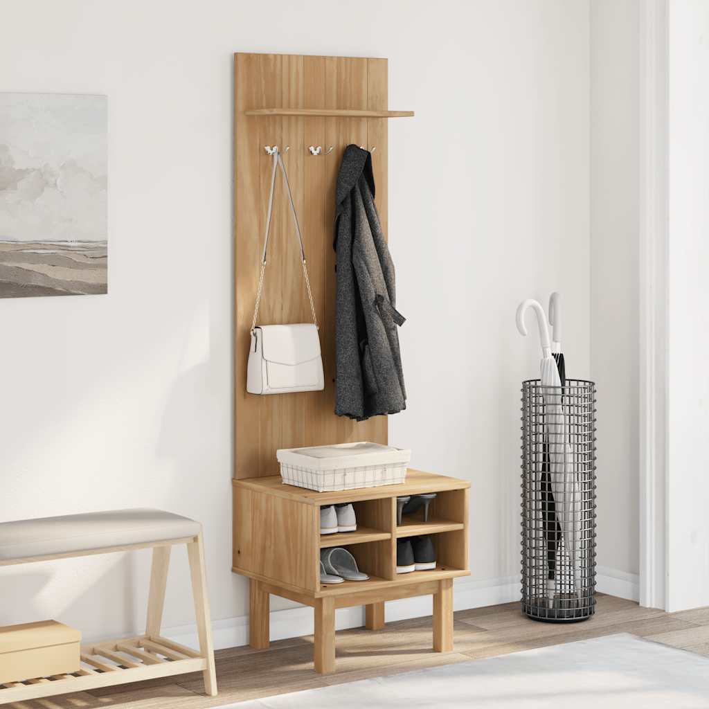 Mobile da Corridoio OTTA 50x40x160 cm in Legno Massello di Pino | homemem39