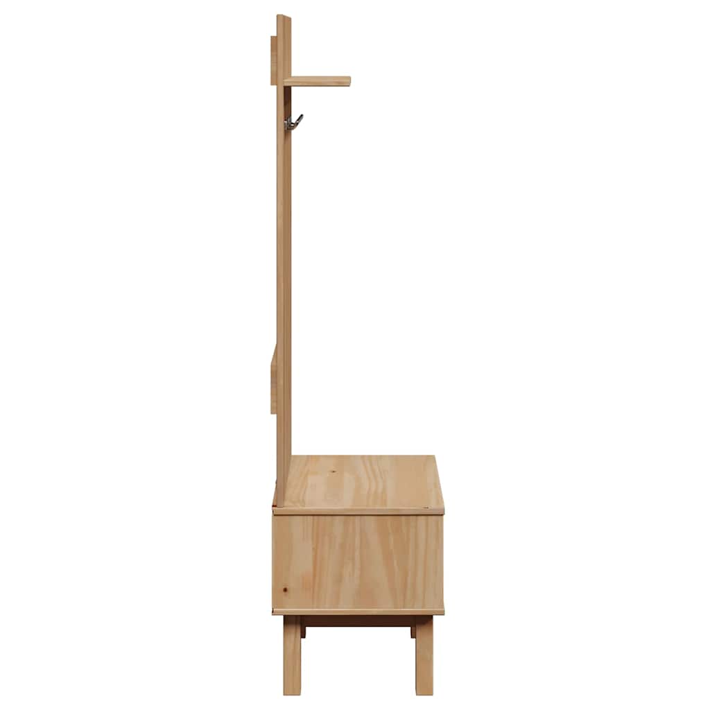 Mobile da Corridoio OTTA 50x40x160 cm in Legno Massello di Pino | homemem39