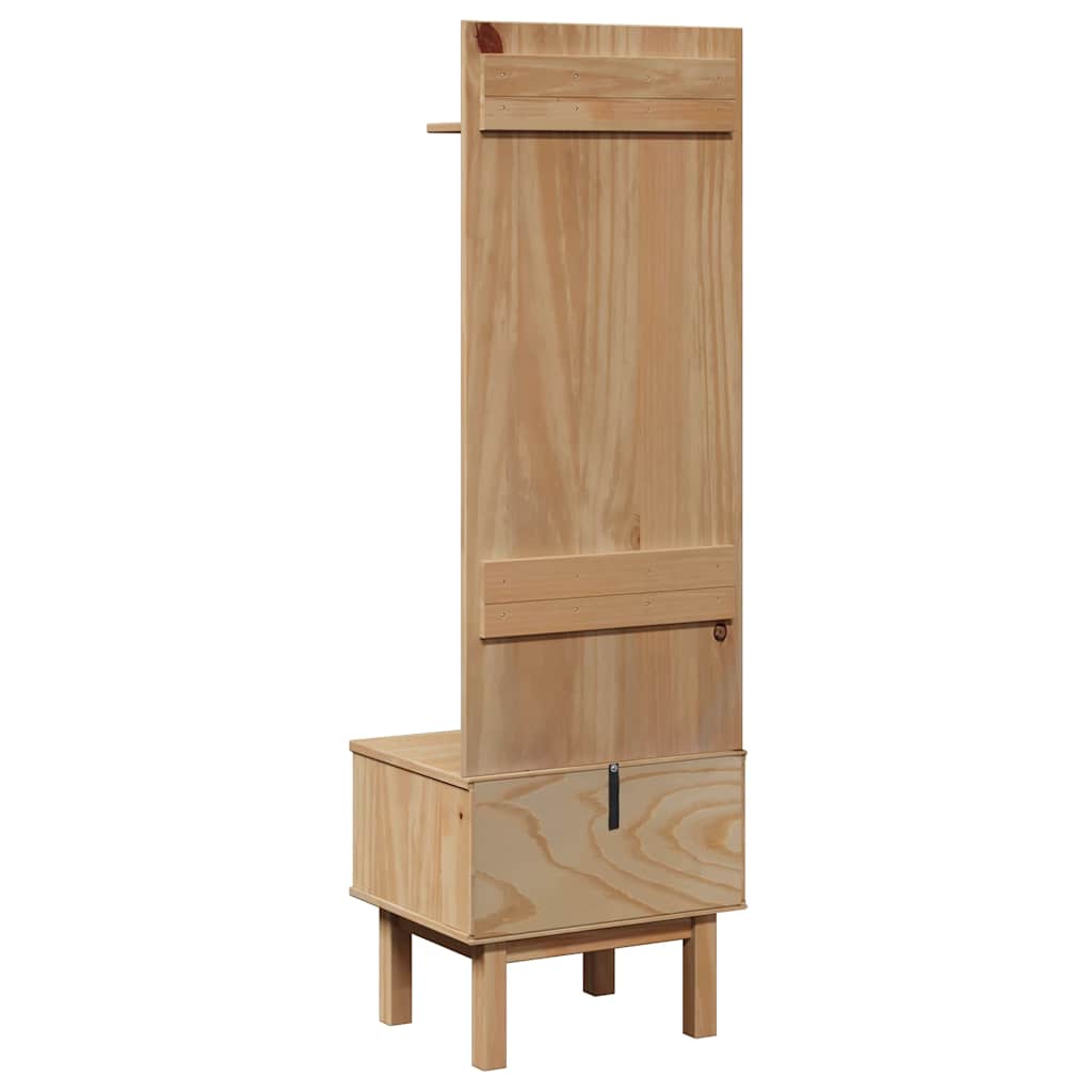 Mobile da Corridoio OTTA 50x40x160 cm in Legno Massello di Pino | homemem39