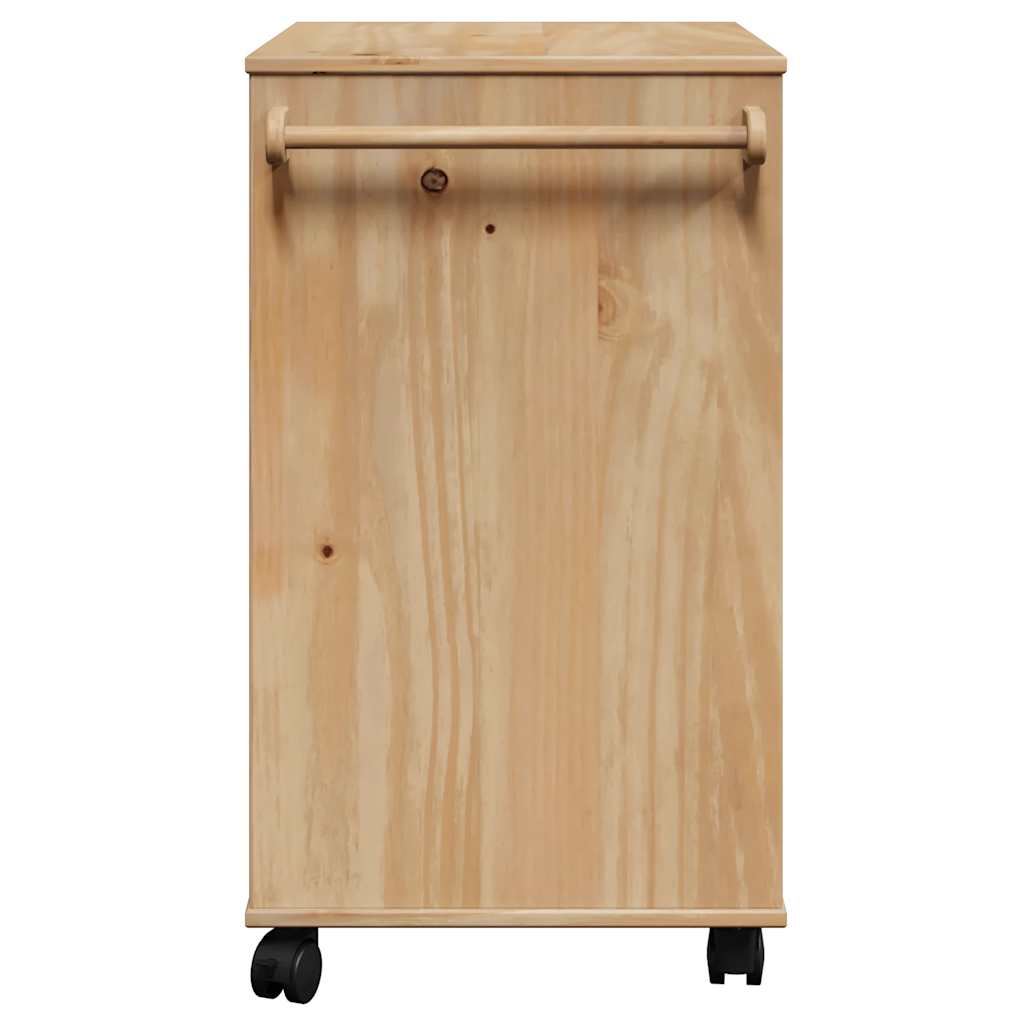 Carrello da Cucina OTTA 59x45x80 cm in Legno Massello di Pino - homemem39