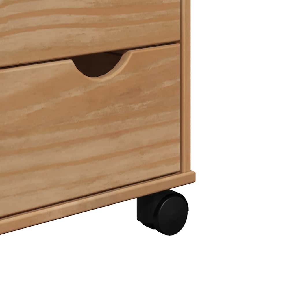 Carrello da Cucina OTTA 59x45x80 cm in Legno Massello di Pino - homemem39
