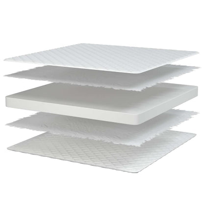 Materasso Viscoelastico Bianco 80x200x17 cm Morbido - homemem39