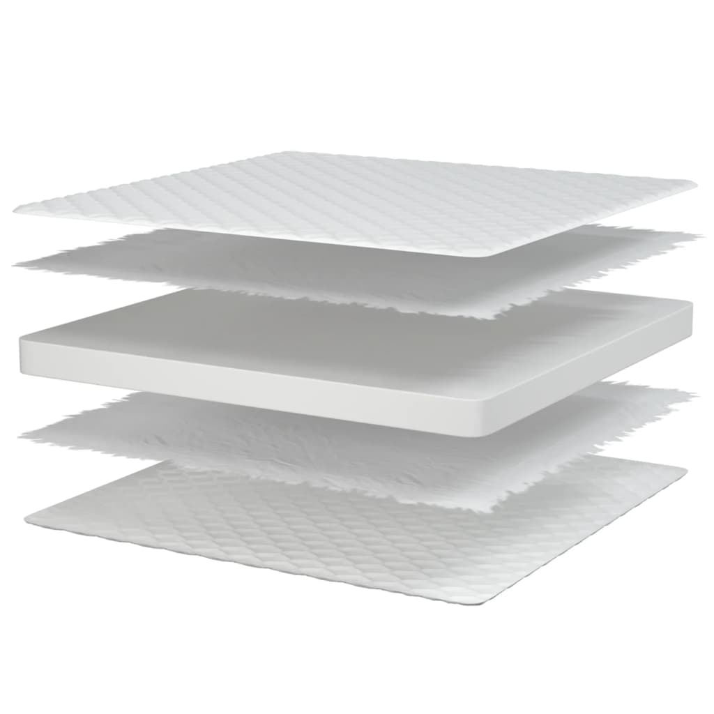 Materasso Viscoelastico Bianco 100x200x17 cm