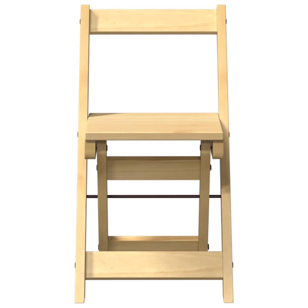 Sedie da Pranzo Pieghevoli 4 pz Corona Cera in Legno di Pino | homemem39