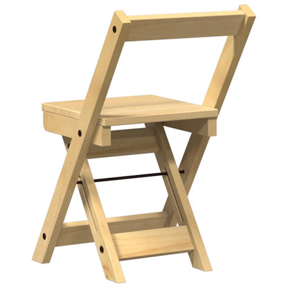 Sedie da Pranzo Pieghevoli 4 pz Corona Cera in Legno di Pino | homemem39