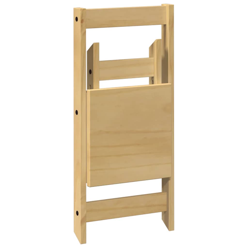 Sedie da Pranzo Pieghevoli 4 pz Corona Cera in Legno di Pino - homemem39