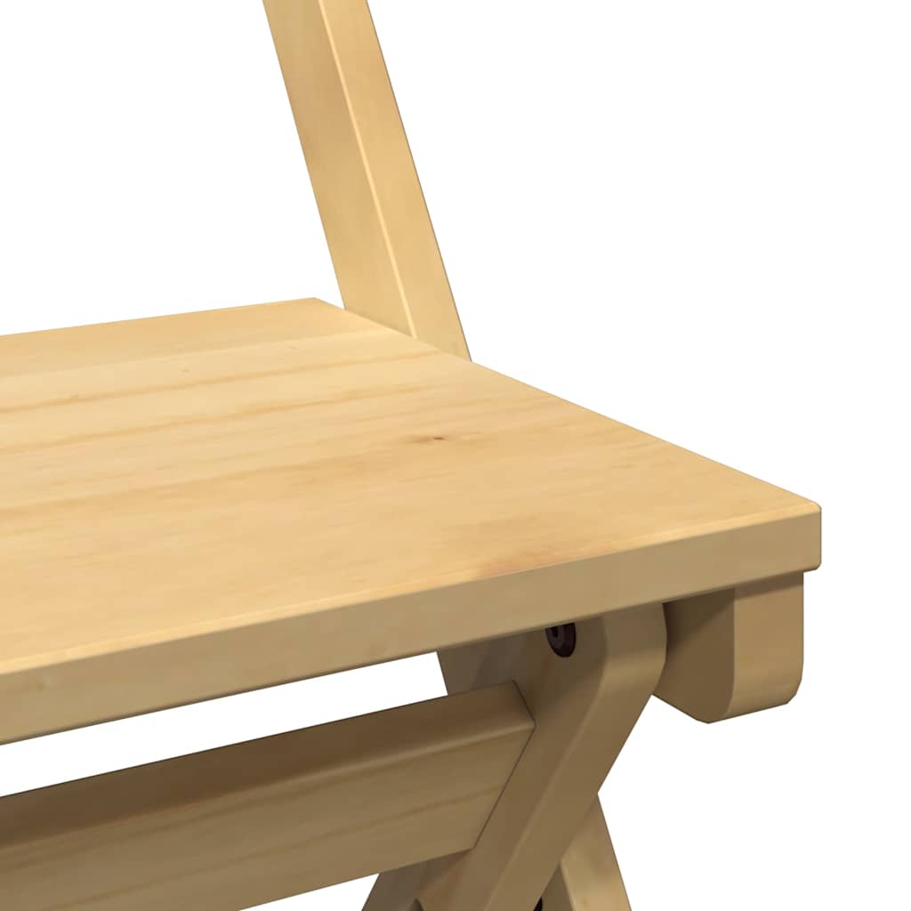 Sedie da Pranzo Pieghevoli 4 pz Corona Cera in Legno di Pino - homemem39