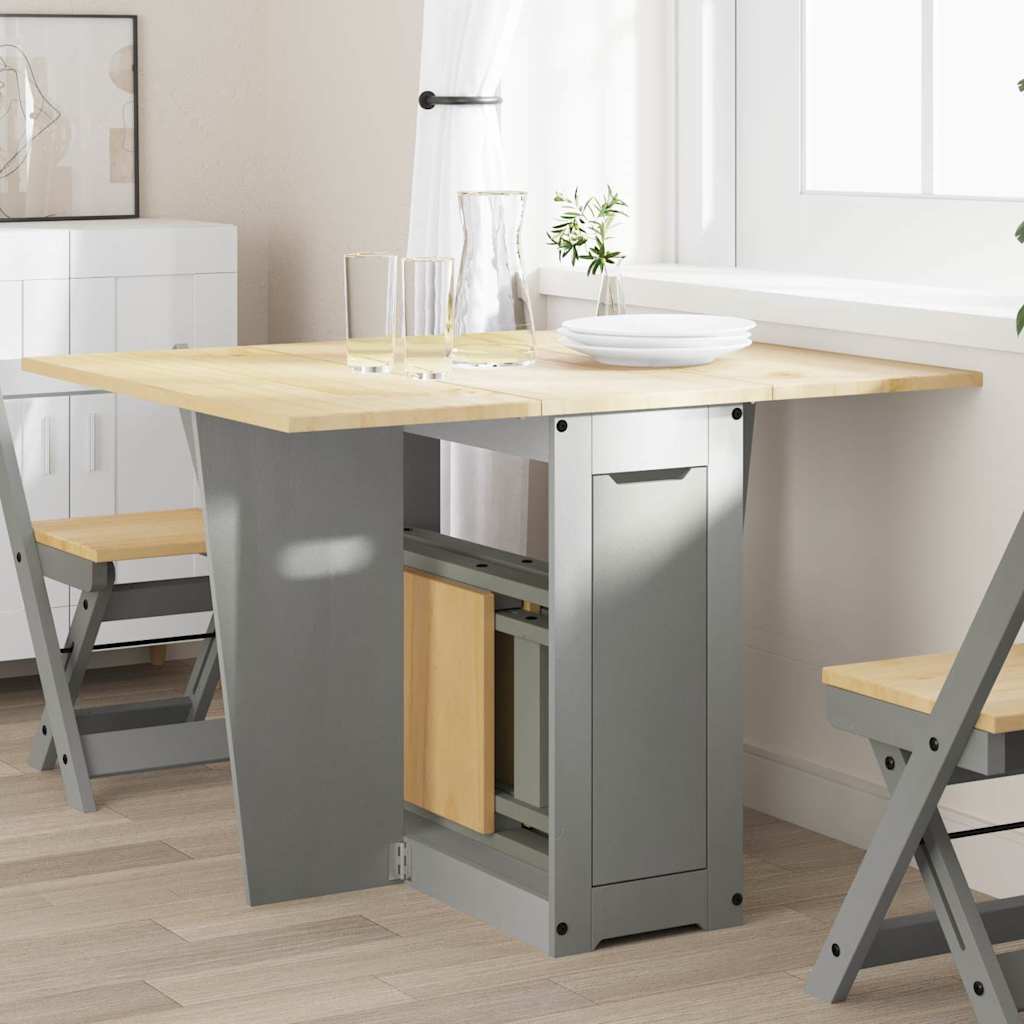 Tavolo da Pranzo Corona Grigio in Legno Massello di Pino | homemem39