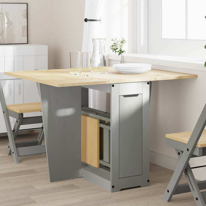 Tavolo da Pranzo Corona Grigio in Legno Massello di Pino | homemem39