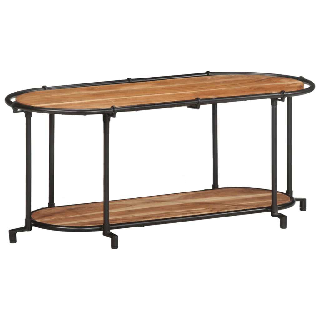 Mobile Porta TV 100x42x40 cm in Legno Massello di Acacia - homemem39