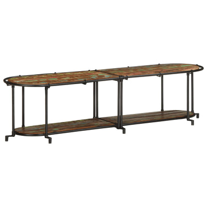 Mobile Porta TV 160x42x40 cm in Legno Massello di Recupero - homemem39