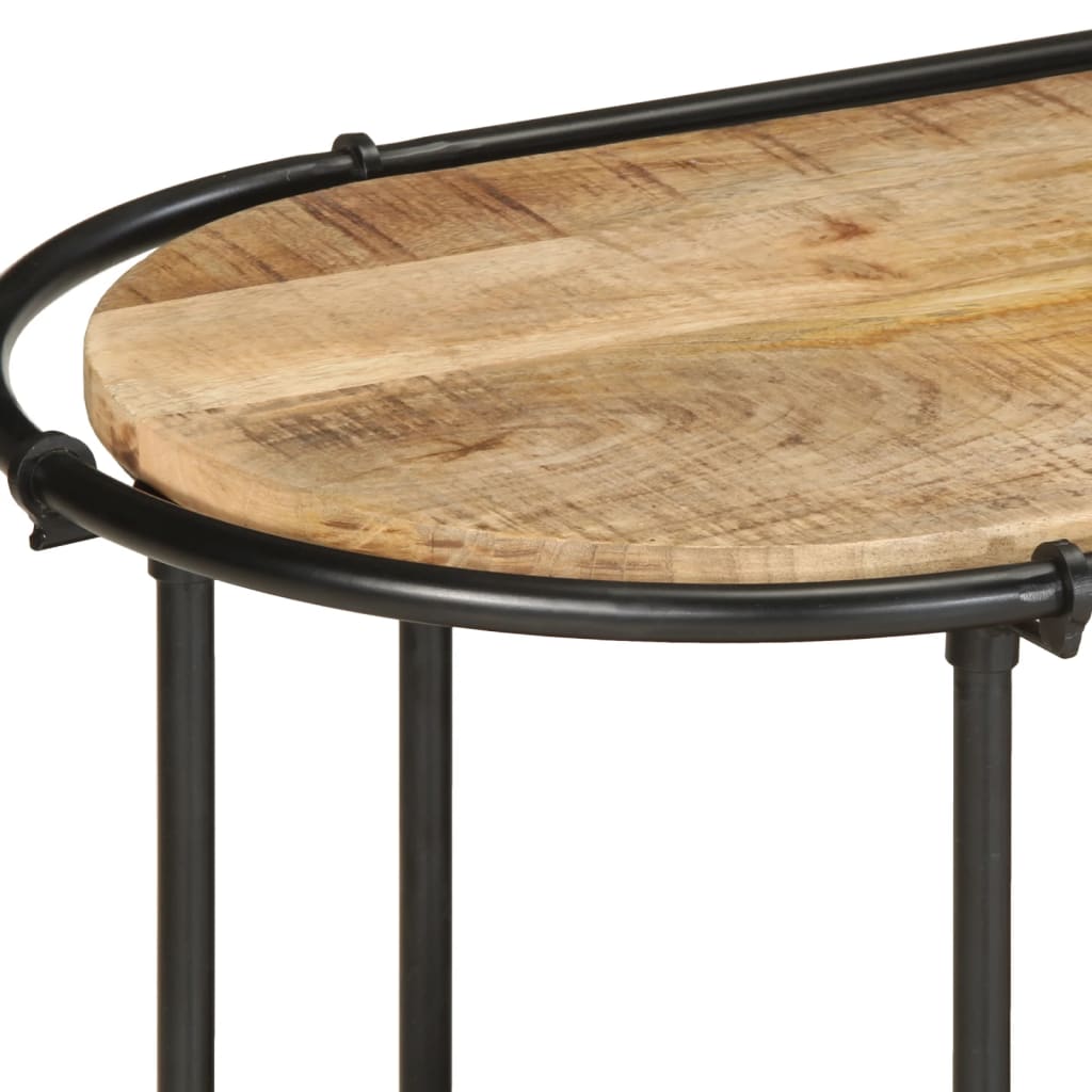 Mobile Porta TV 200x42x40 cm in Massello di Mango Grezzo - homemem39