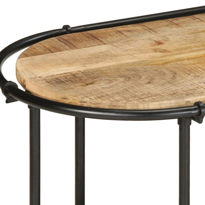 Mobile Porta TV 200x42x40 cm in Massello di Mango Grezzo - homemem39