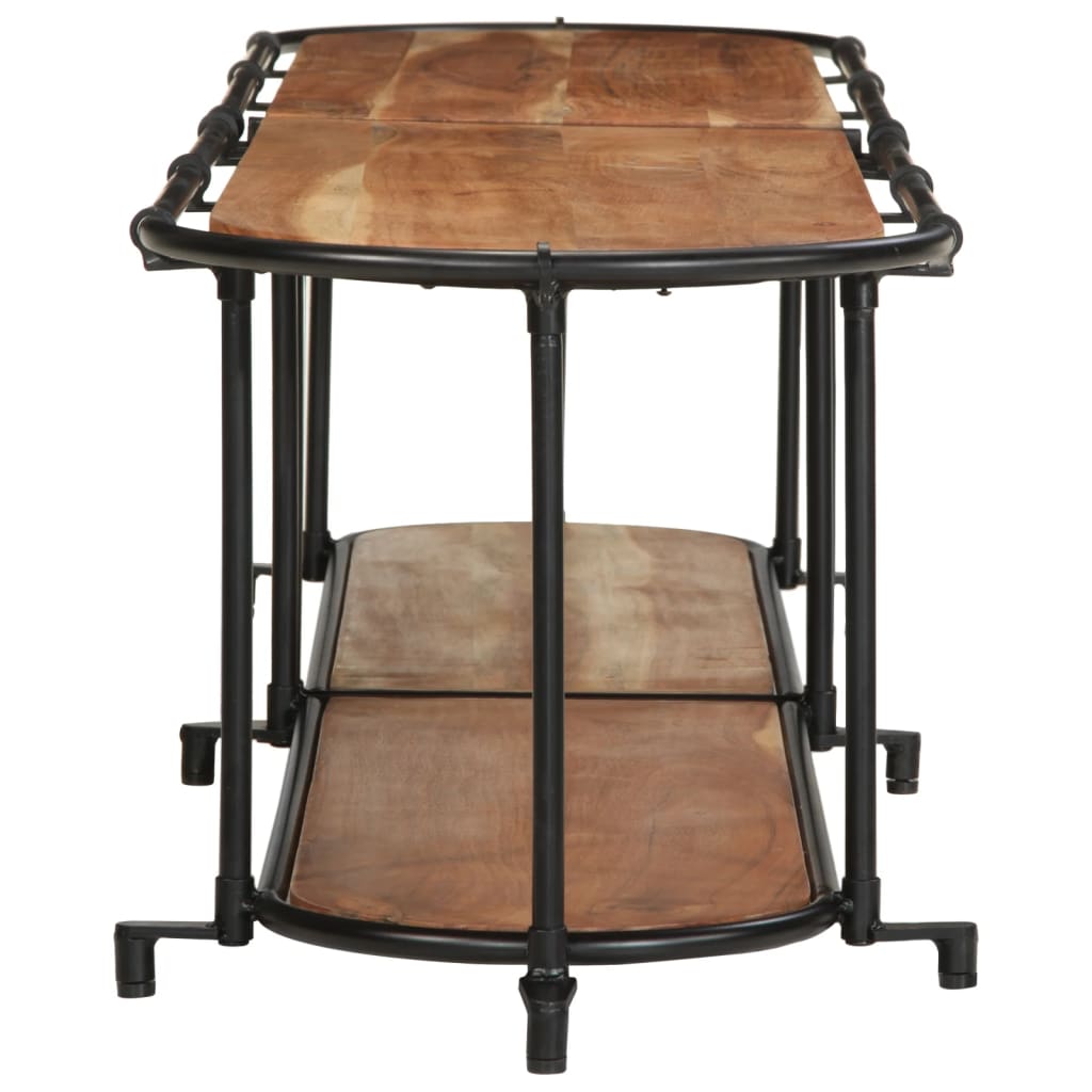 Mobile Porta TV 200x42x40 cm in Legno Massello di Acacia - homemem39