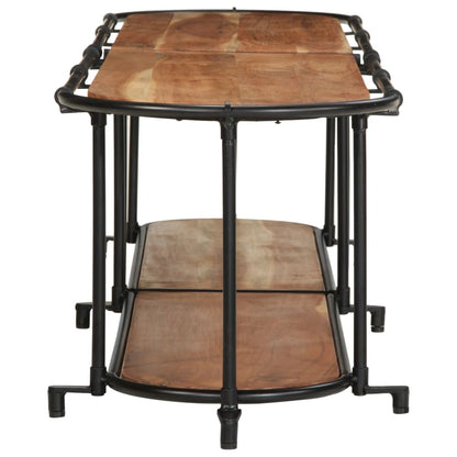 Mobile Porta TV 200x42x40 cm in Legno Massello di Acacia - homemem39