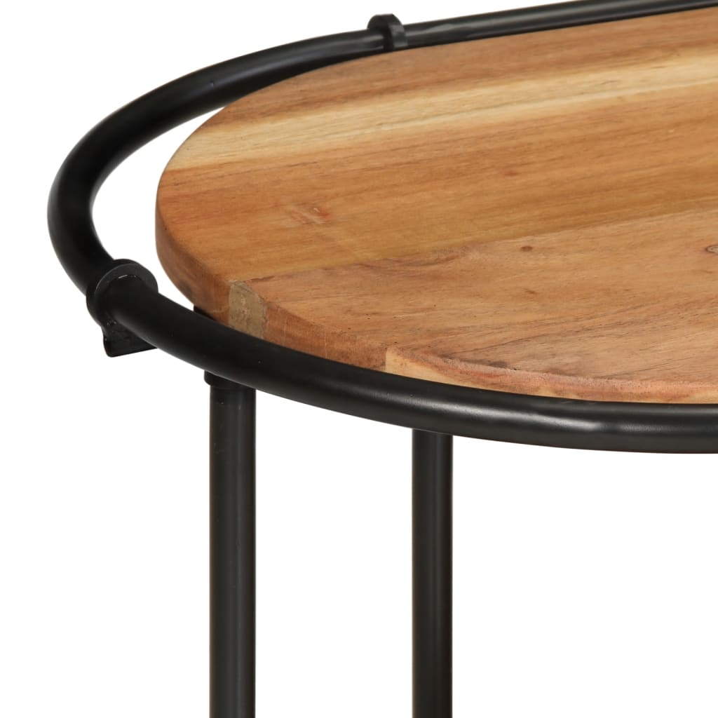 Mobile Porta TV 200x42x40 cm in Legno Massello di Acacia - homemem39