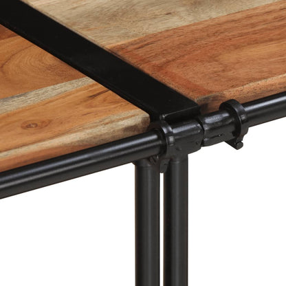 Mobile Porta TV 200x42x40 cm in Legno Massello di Acacia - homemem39