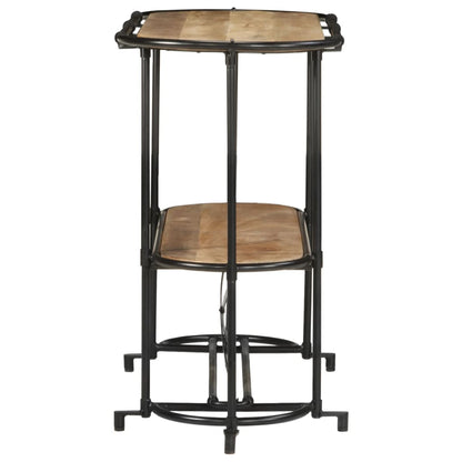 Tavolo Consolle 110x42x76 cm in Legno Massello Grezzo di Mango - homemem39