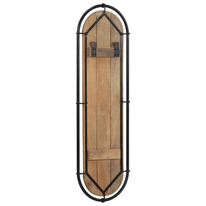 Appendiabiti da Parete con 4 Ganci 2pz Legno Massello di Mango | homemem39