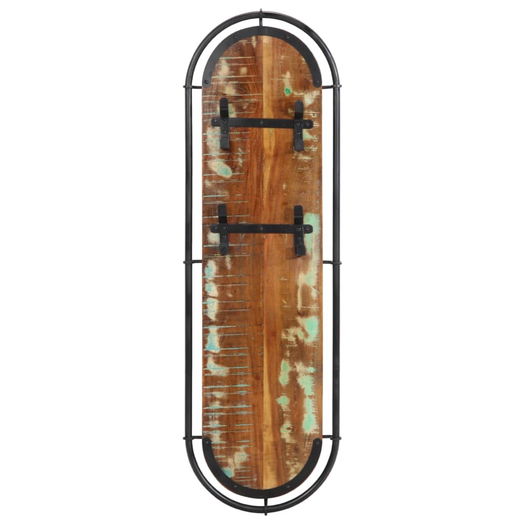 Appendiabiti da Parete con 4 Ganci 2pz Legno Massello Recupero - homemem39