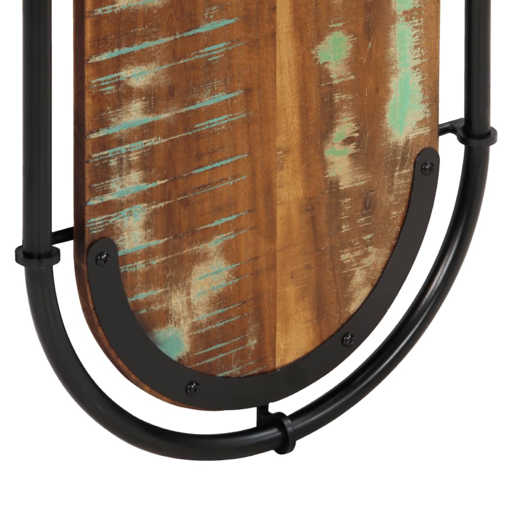 Appendiabiti da Parete con 4 Ganci 2pz Legno Massello Recupero - homemem39