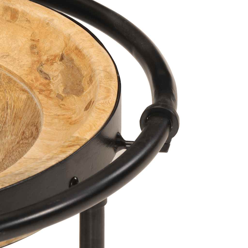 Set Tavolino 2 pz in Legno Massello di Mango - homemem39