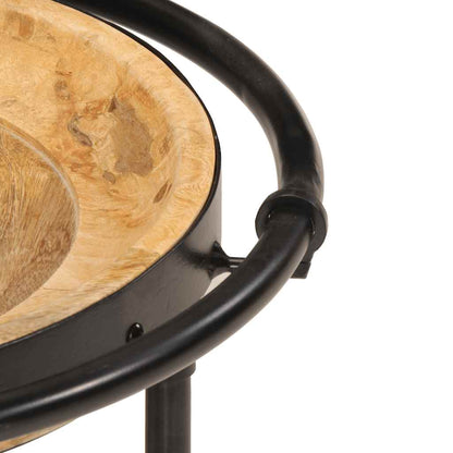 Set Tavolino 2 pz in Legno Massello di Mango - homemem39