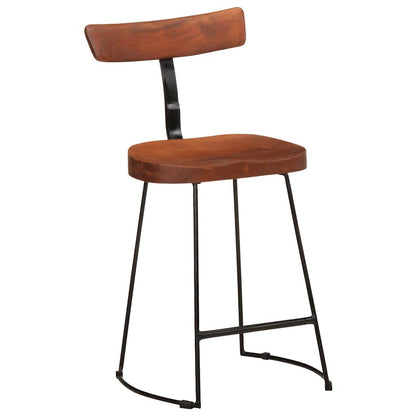 Sgabelli da Bar 2 pz 49x43x79 cm in Legno Massello di Mango | homemem39