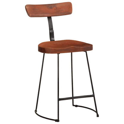 Sgabelli da Bar 2 pz 49x43x79 cm in Legno Massello di Mango | homemem39