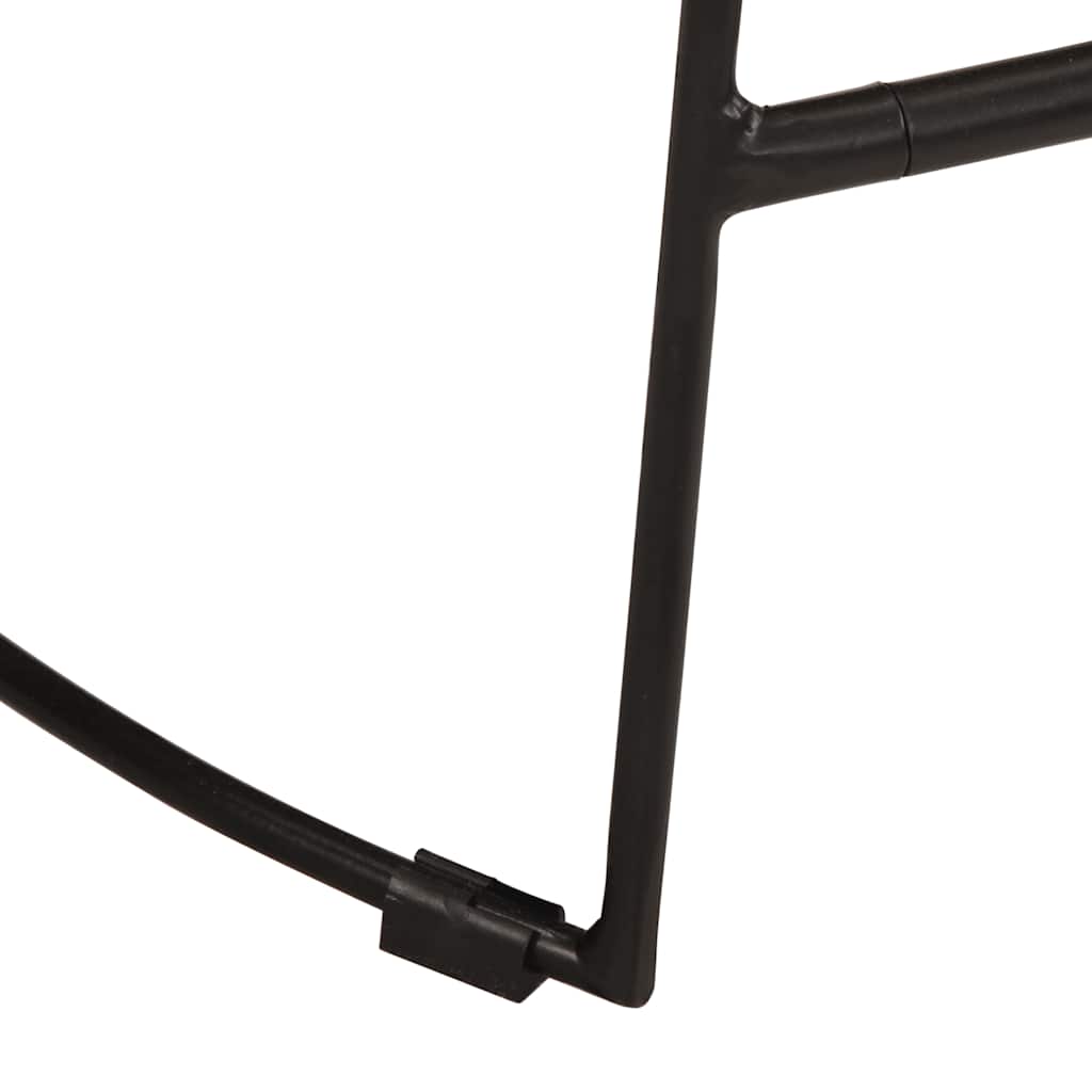 Sgabelli da Bar 2 pz Neri 45x40x78 cm Legno Massello di Mango | homemem39