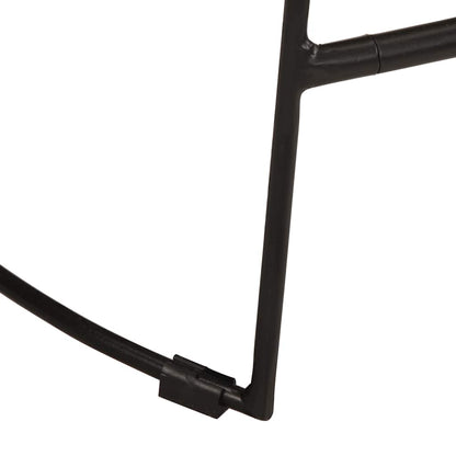 Sgabelli da Bar 2 pz Neri 45x40x78 cm Legno Massello di Mango | homemem39