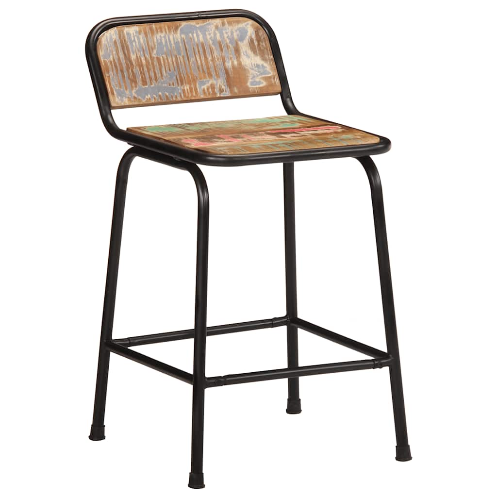 Sgabelli da Bar 2 pz 46x35,5x70 cm Legno Massello di Recupero | homemem39