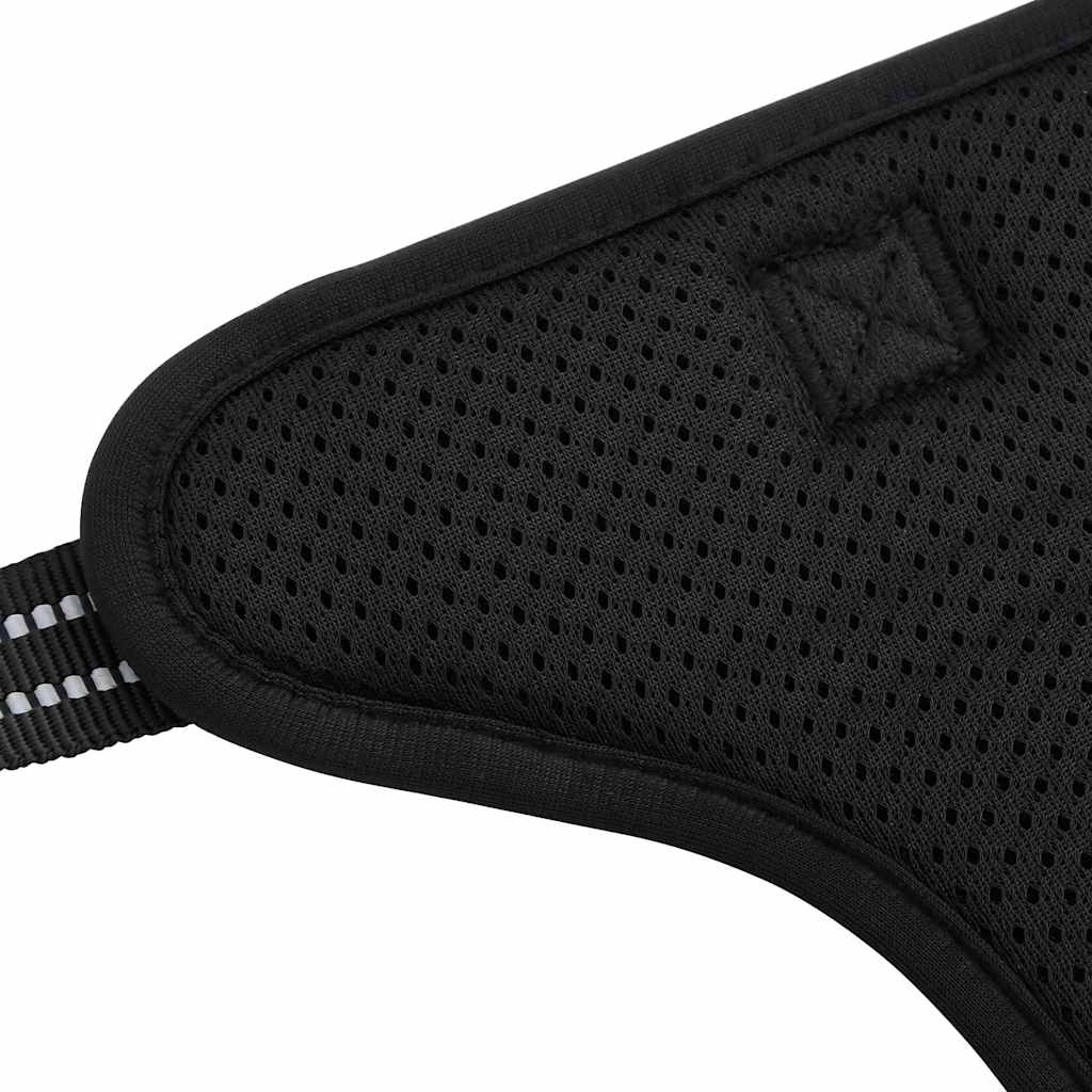 Pettorina per Cani con Strisce Riflettenti Regolabile Nera XL