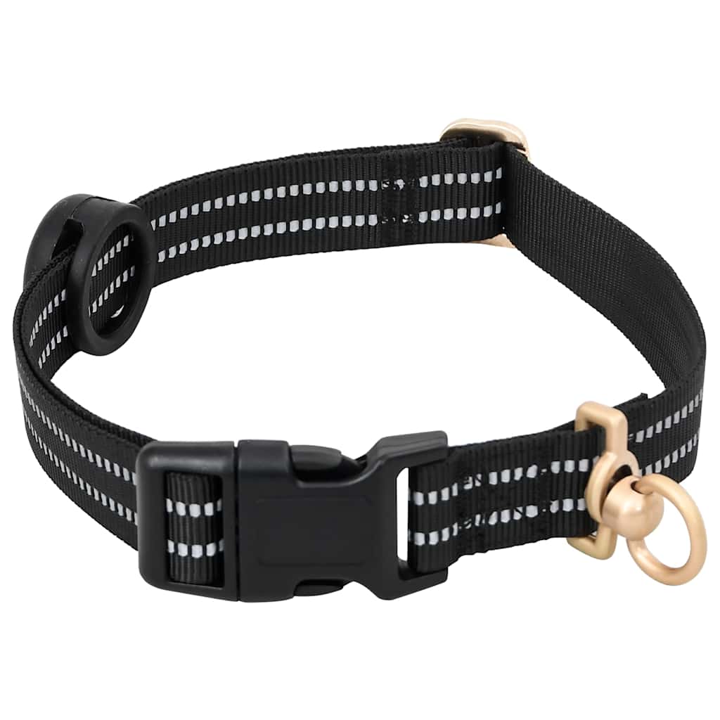 Pettorina per Cani con Guinzaglio e Collare Regolabile Nero L | homemem39