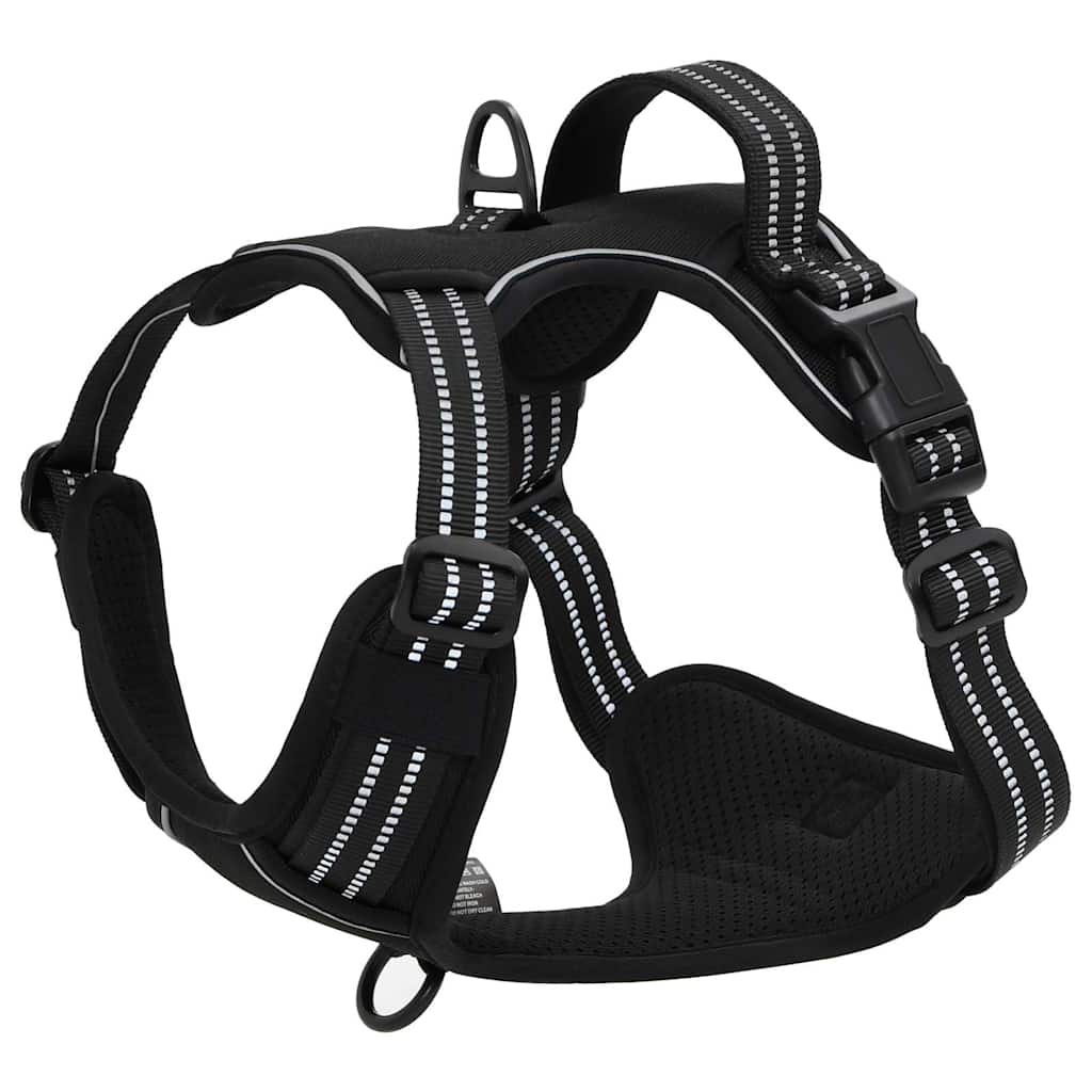 Pettorina per Cani con Guinzaglio e Collare Regolabile Nero L | homemem39