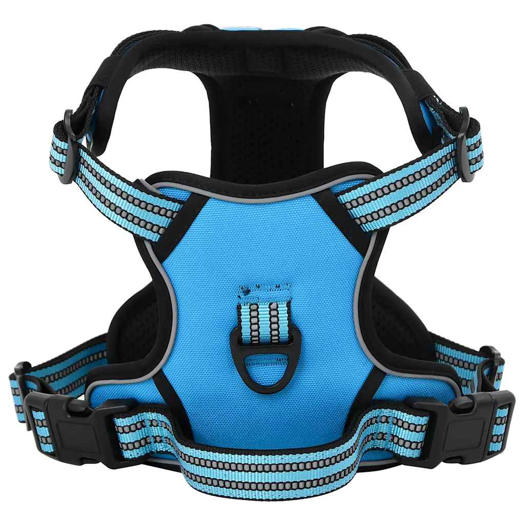 Pettorina per Cani con Guinzaglio e Collare Regolabile Blu L | homemem39