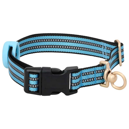 Pettorina per Cani con Guinzaglio e Collare Regolabile Blu L | homemem39
