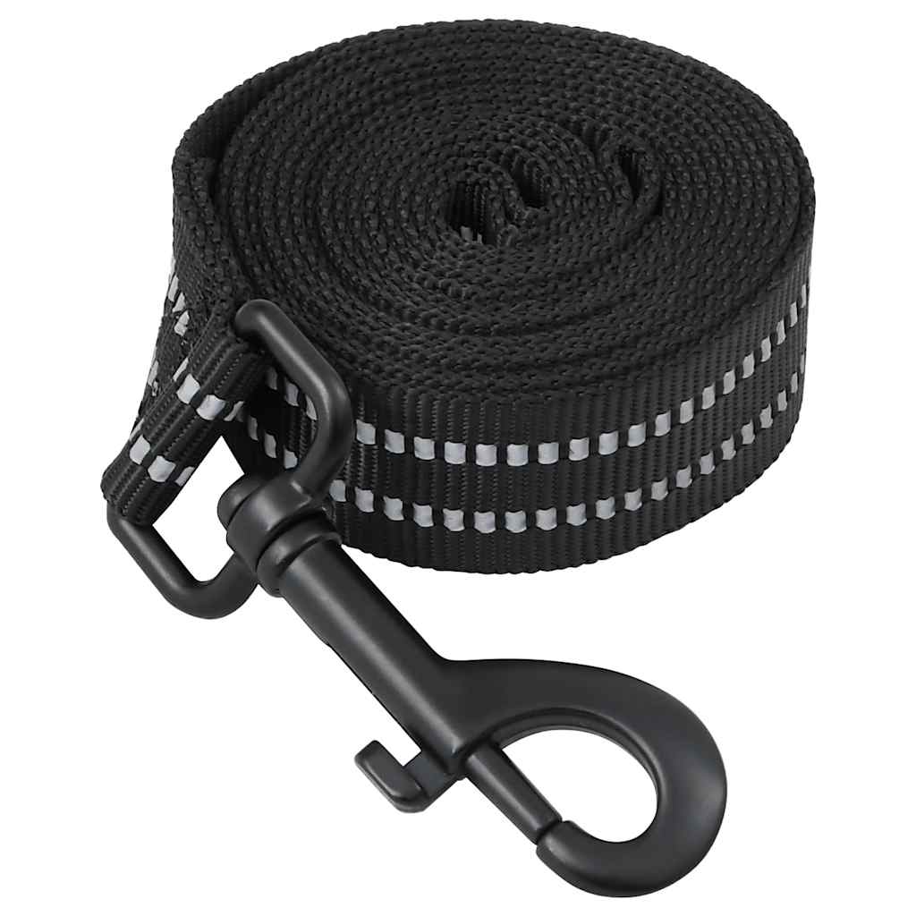 Pettorina per Cani con Guinzaglio e Collare Regolabile Nero XL | homemem39