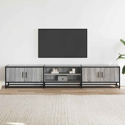 Mobile Porta TV Grigio Sonoma 210x35x41 cm in Truciolato - homemem39