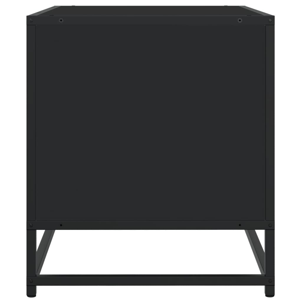 Mobile Porta TV Nero 180x40x46 cm in Legno Multistrato - homemem39