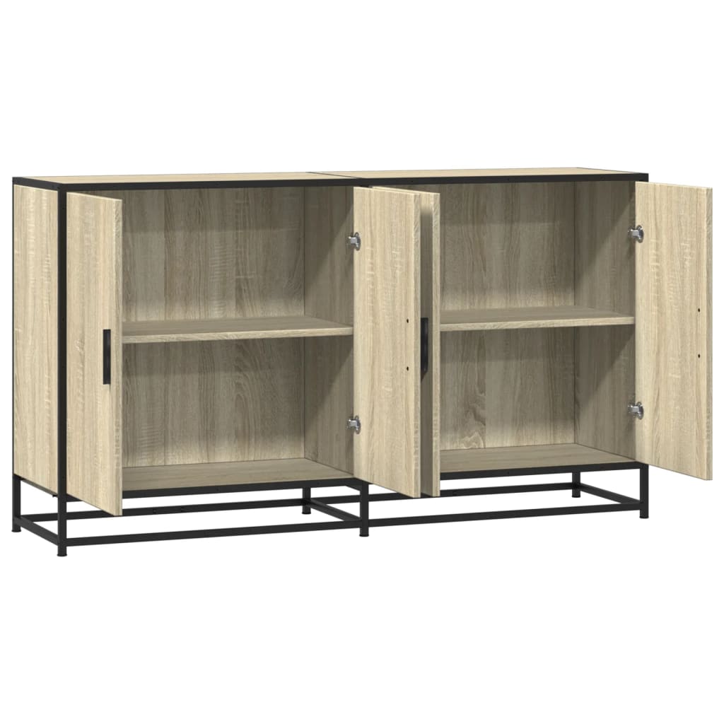 Credenza Rovere Sonoma 134x35x76 cm in Truciolato - homemem39