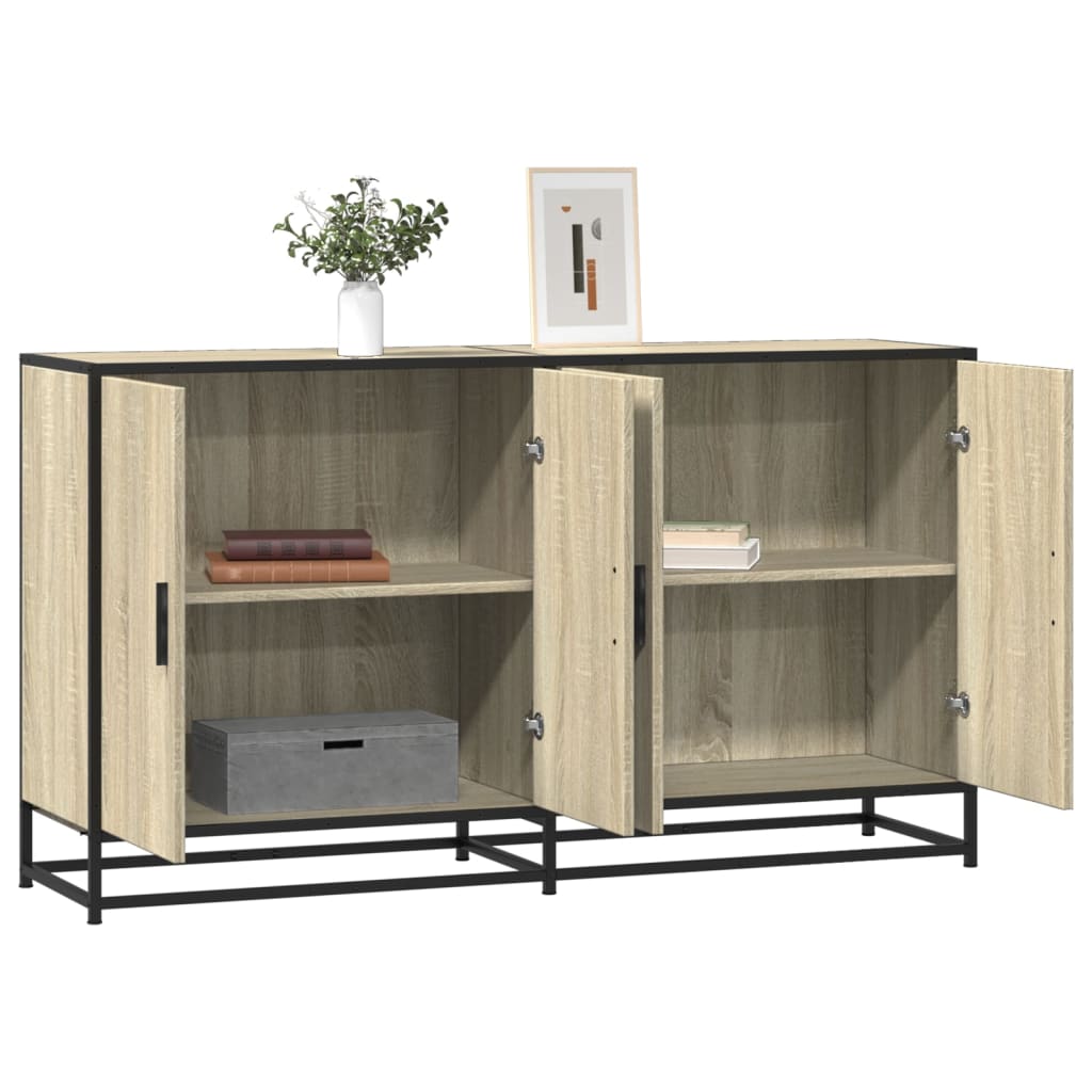 Credenza Rovere Sonoma 134x35x76 cm in Truciolato - homemem39