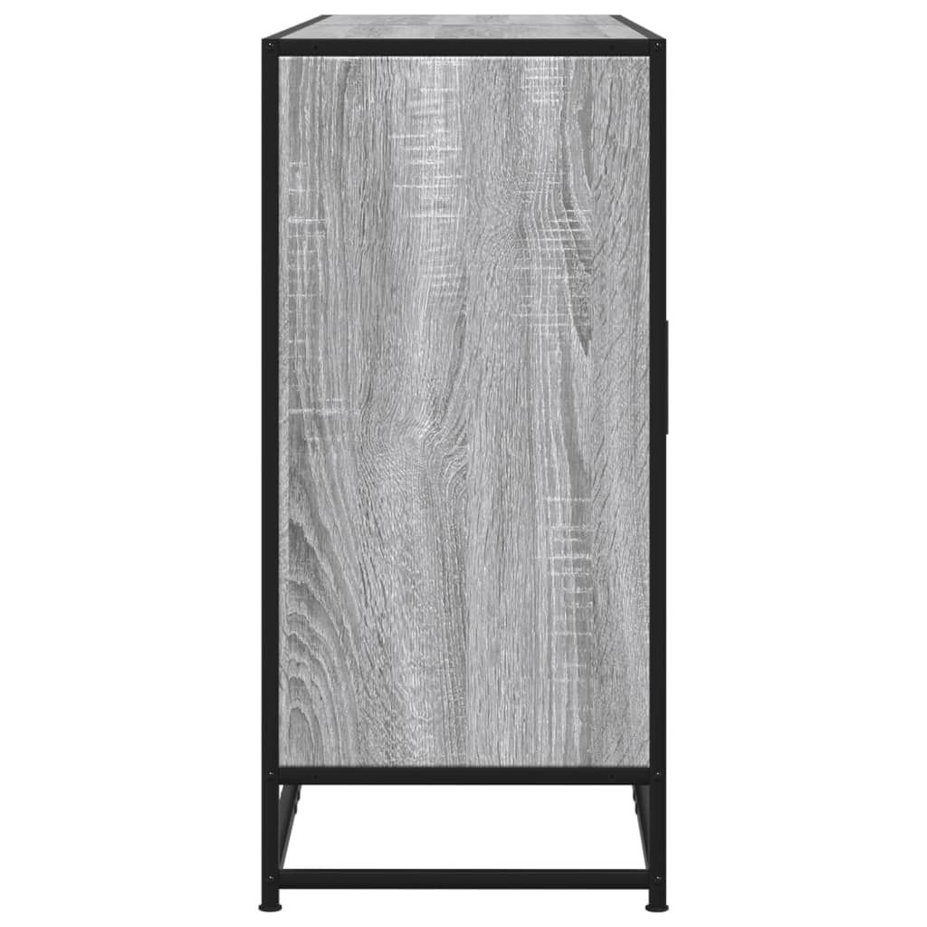 Credenza Grigio Sonoma 134x35x76 cm in Truciolato - homemem39