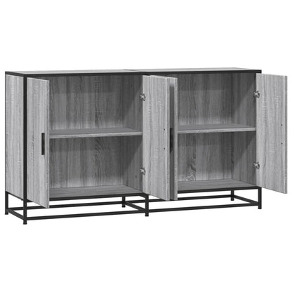 Credenza Grigio Sonoma 134x35x76 cm in Truciolato - homemem39