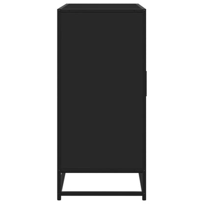Credenza Nera 92x35x76 cm in Legno Multistrato - homemem39